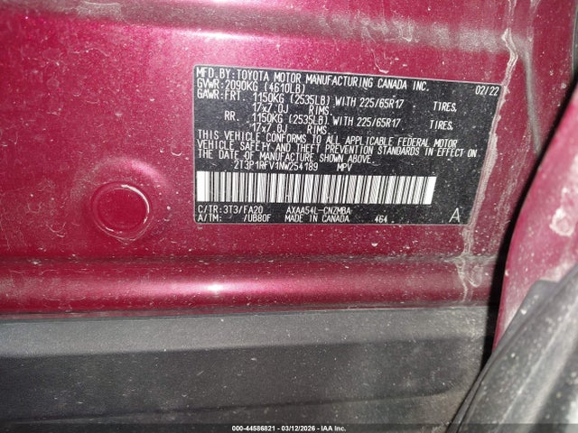 Toyota Rav4 Xle 2022 2T3P1RFV1NW254189 Image 9