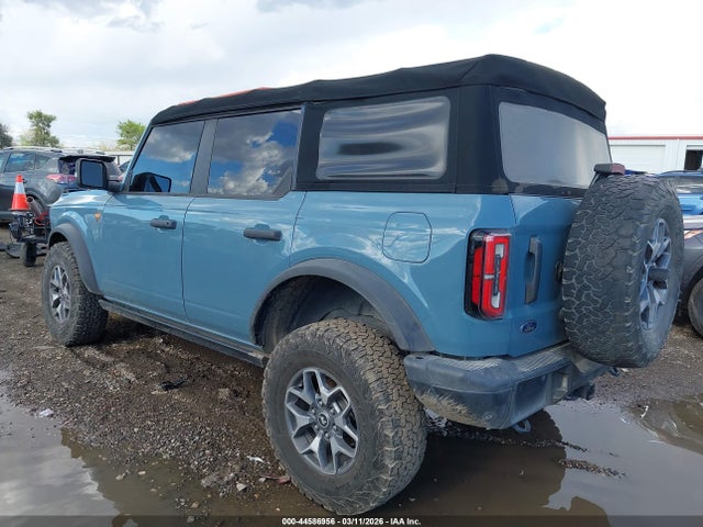 2021 Ford Bronco Badlands მანქანა იყიდება აუქციონზე, vin: 1FMEE5DP0MLA98734, აუქციონის ნომერი: 44586956