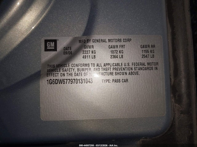 2007 CADILLAC STS 1G6DW677970131043 Photo 8