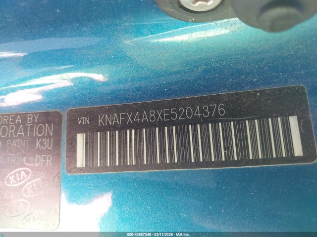 KIA FORTE EX 2014 KNAFX4A8XE5204376 Image 9
