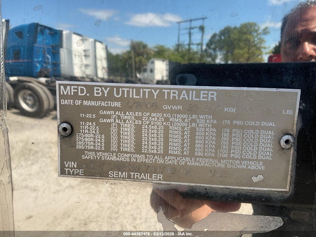 Aukcja sprzedaży 2007 Utility Trailer Mfg Utility Trailer Mfg, vin: 1UYVS25397G076902, numer aukcji: 44587478