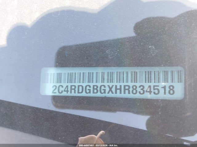 Продажа на аукционе авто 2017 Dodge Grand Caravan Se, vin: 2C4RDGBGXHR834518, номер лота: 44587481