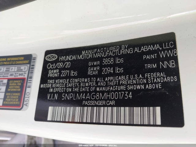Hyundai ELANTRA SEL 2021 5NPLM4AG8MH001734 Image 7