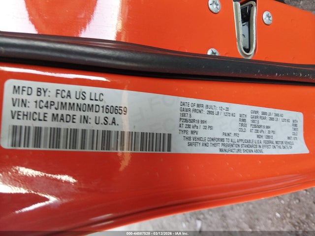 2021 JEEP CHEROKEE 1C4PJMMN0MD160659 Photo 8