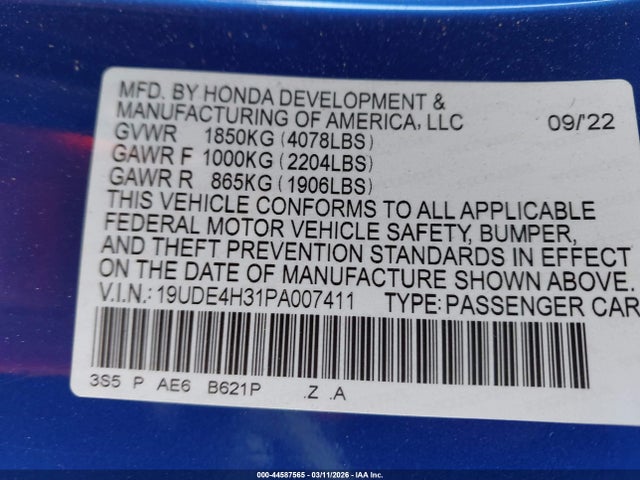 2023 ACURA INTEGRA 19UDE4H31PA007411 Photo 8