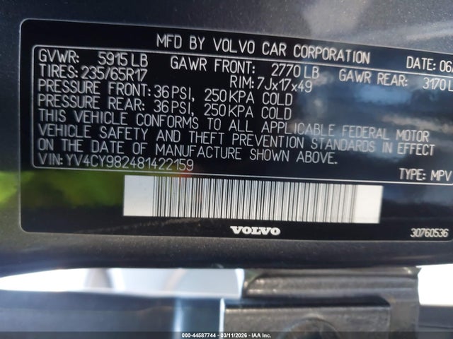 2008 VOLVO XC90 YV4CY982481422159 Photo 8