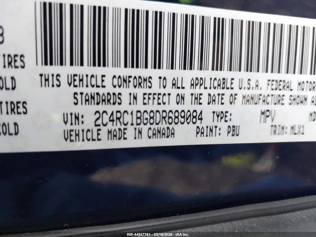 Продаж на аукціоні авто 2013 Chrysler Town & Country Touring, vin: 2C4RC1BG8DR689084, номер лоту: 44587761