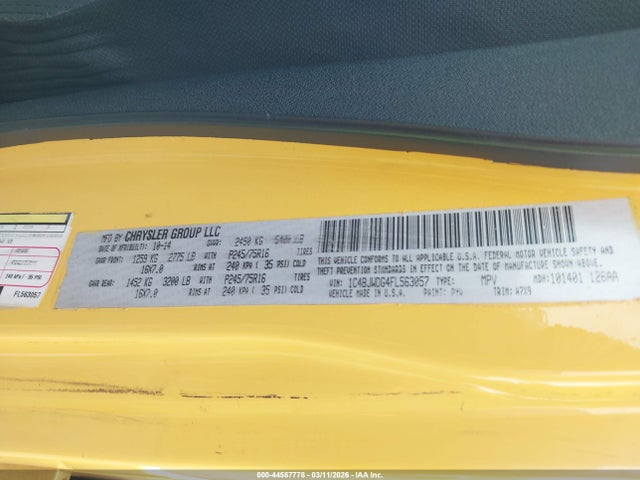 2015 JEEP WRANGLER UNLIMITED 1C4BJWDG4FL563057 Photo 8