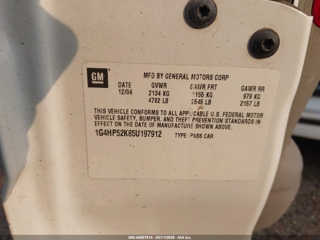 2005 BUICK LESABRE 1G4HP52K85U197912 Photo 8