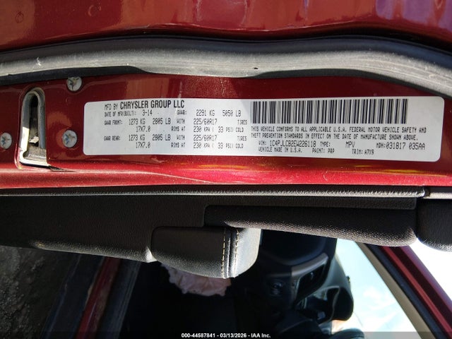 2014 Jeep Cherokee Latitude მანქანა იყიდება აუქციონზე, vin: 1C4PJLCB2EW226118, აუქციონის ნომერი: 44587841