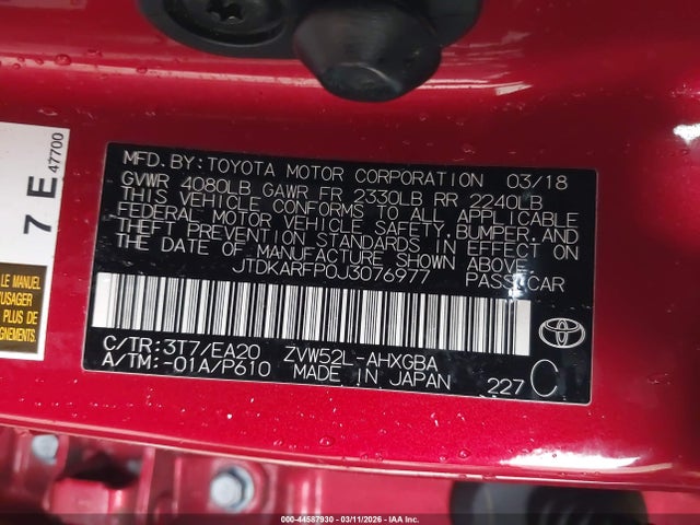 Toyota Prius Prime Advanced 2018 JTDKARFP0J3076977 Image 9