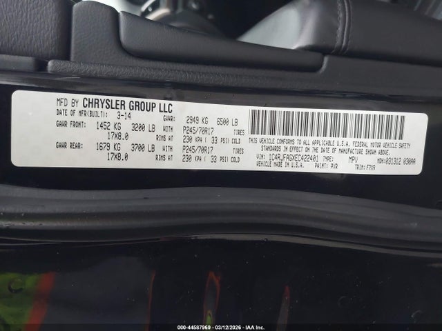 2014 JEEP GRAND CHEROKEE 1C4RJFAGXEC422401 Photo 8