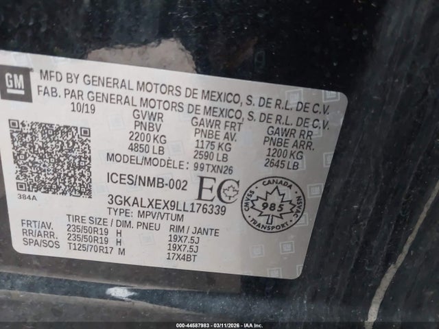 2020 GMC TERRAIN 3GKALXEX9LL176339 Photo 8