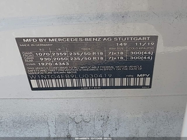2020 MERCEDES-BENZ GLA 250 W1NTG4EB9LU030419 Photo 8