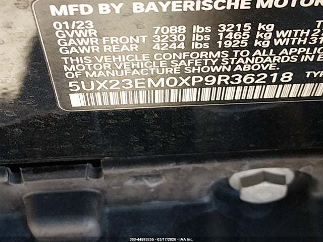 2023 BMW X7 5UX23EM0XP9R36218 Photo 8