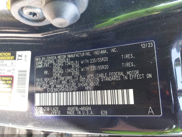 Toyota Highlander Hybrid Platinum 2024 5TDEBRCH5RS608497 Image 9