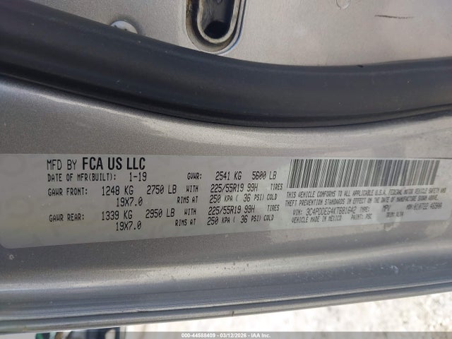 2019 DODGE JOURNEY 3C4PDDEG4KT681642 Photo 8