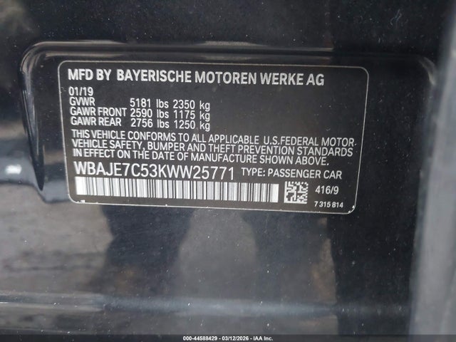 WBAJE7C53KWW25771 BMW 540i Xdrive