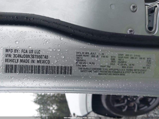 3C4NJDBN3ST560748 Jeep Compass Latitude 4x4