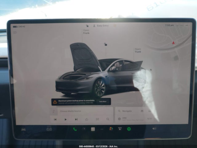 Aukcja sprzedaży 2025 Tesla Model 3 Long Range Rear-wheel Drive/standard Rear-wheel Drive, vin: 5YJ3E1EA7SF081623, numer aukcji: 44588645