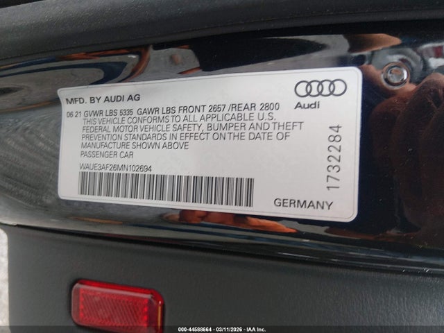 2021 AUDI A6 WAUE3AF26MN102694 Photo 8