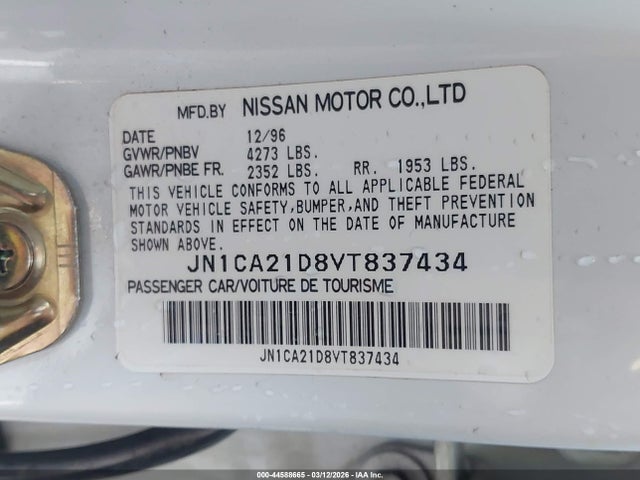 1997 NISSAN MAXIMA JN1CA21D8VT837434 Photo 8