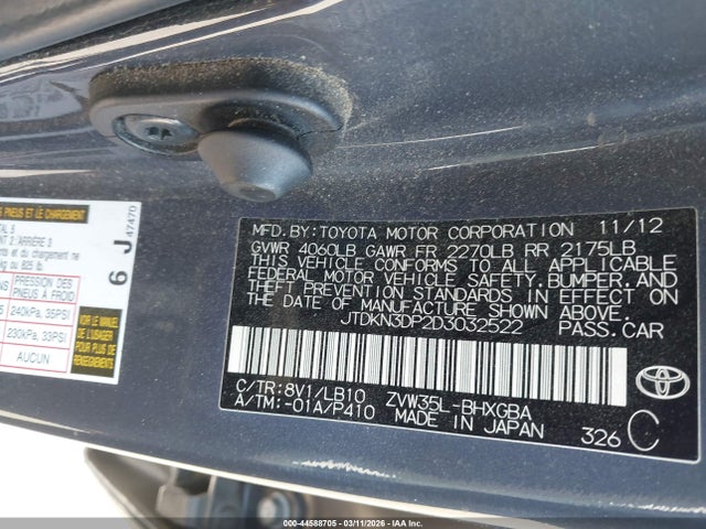 2013 TOYOTA PRIUS PLUG-IN JTDKN3DP2D3032522 Photo 8