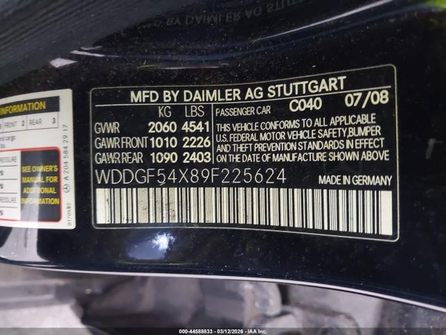 Aukcja sprzedaży 2009 Mercedes-benz C 300 Luxury/sport, vin: WDDGF54X89F225624, numer aukcji: 44588833