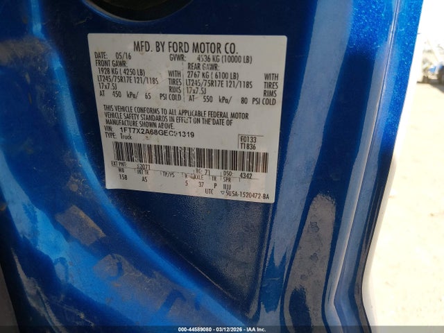 Ford F-250 Xl 2016 1FT7X2A68GEC91319 Image 9