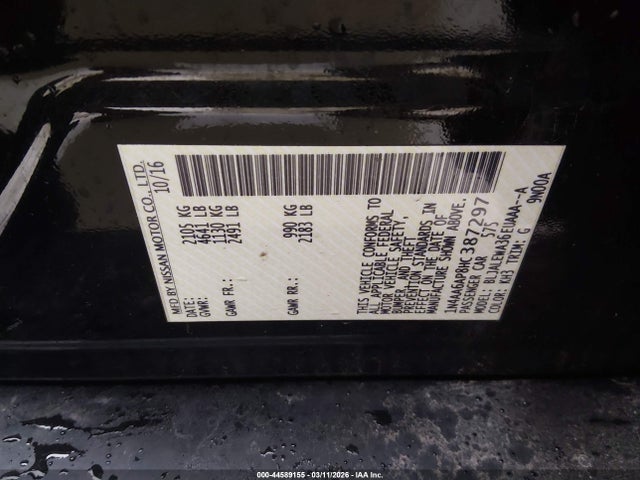 2017 NISSAN MAXIMA 1N4AA6AP8HC387297 Photo 8