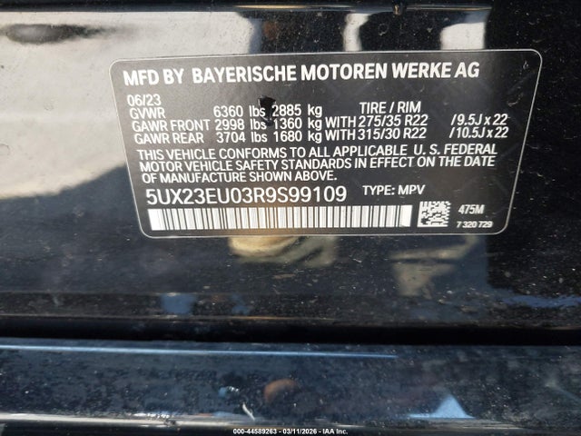 5UX23EU03R9S99109 BMW X5 Xdrive40i