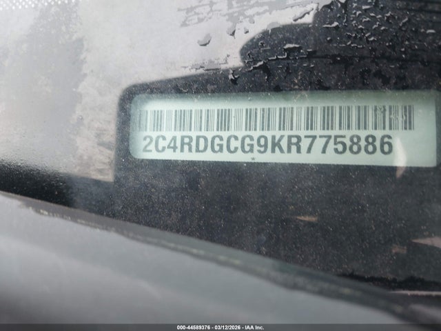 Продажа на аукционе авто 2019 Dodge Grand Caravan Sxt, vin: 2C4RDGCG9KR775886, номер лота: 44589376