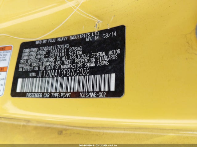 2015 SCION FR-S JF1ZNAA13F8706028 Photo 8