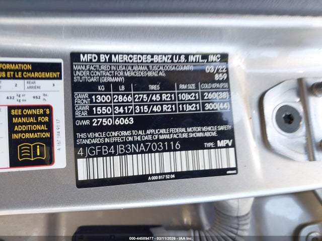 2022 MERCEDES-BENZ GLE 350 4JGFB4JB3NA703116 Photo 8