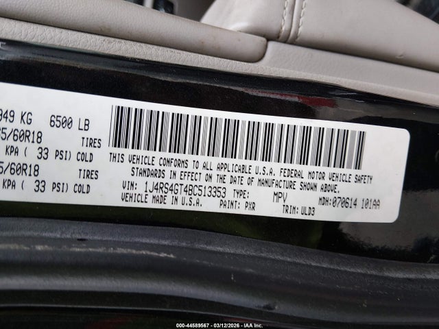 Aukcja sprzedaży 2011 Jeep Grand Cherokee Laredo, vin: 1J4RS4GT4BC513353, numer aukcji: 44589567