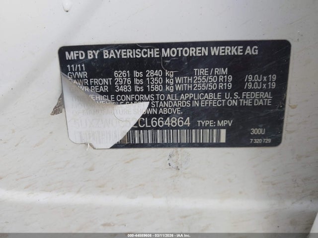 2012 BMW X5 5UXZW0C52CL664864 Photo 8