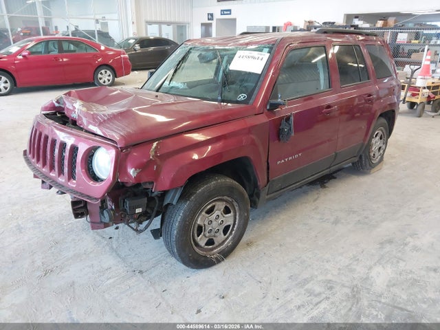2016 Jeep Patriot Sport მანქანა იყიდება აუქციონზე, vin: 1C4NJPBA1GD656406, აუქციონის ნომერი: 44589614