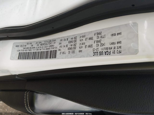Продаж на аукціоні авто 2015 Dodge Durango Citadel, vin: 1C4SDJET9FC202994, номер лоту: 44589659