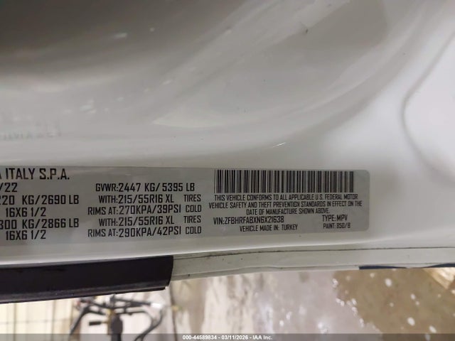 ZFBHRFABXN6X21638 RAM Promaster City Cargo Van