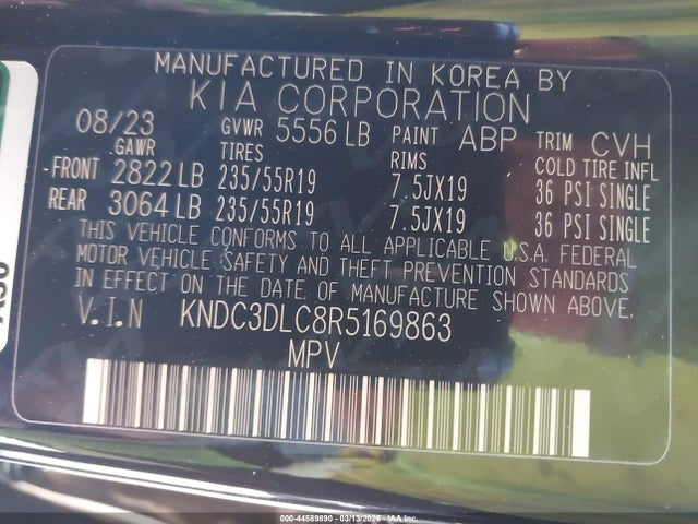 KIA Ev6 Wind 2024 KNDC3DLC8R5169863 Image 9