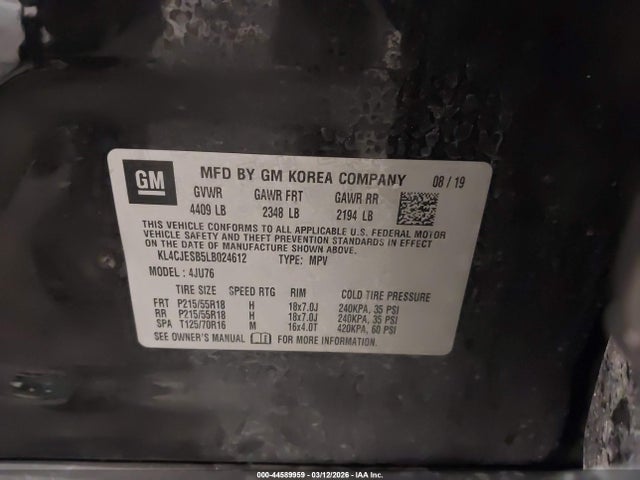 2020 BUICK ENCORE KL4CJESB5LB024612 Photo 8