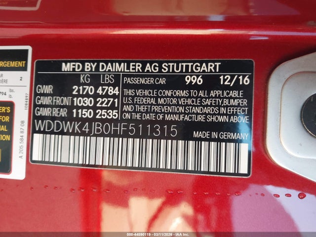 Mercedes-Benz C 300 2017 WDDWK4JB0HF511315 Image 9