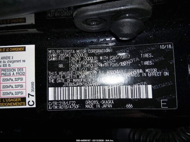 Toyota 4runner Trd Pro 2019 JTEBU5JR8K5634763 Image 9