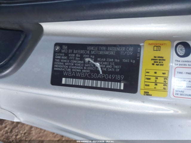 2010 BMW 335I WBAWB7C50AP049189 Photo 8