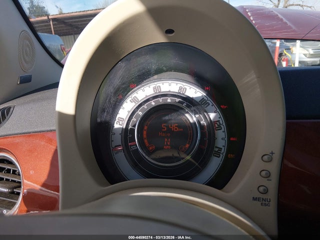 Aukcja sprzedaży 2012 Fiat 500 Lounge, vin: 3C3CFFCR3CT186007, numer aukcji: 44590274