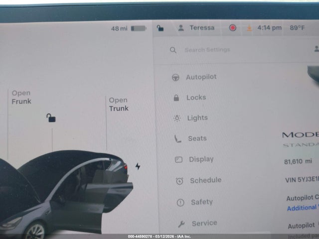 Aukcja sprzedaży 2021 Tesla Model 3 Standard Range Plus Rear-wheel Drive, vin: 5YJ3E1EA4MF002668, numer aukcji: 44590278