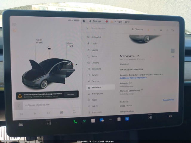 Aukcja sprzedaży 2021 Tesla Model 3 Standard Range Plus Rear-wheel Drive, vin: 5YJ3E1EA4MF002668, numer aukcji: 44590278