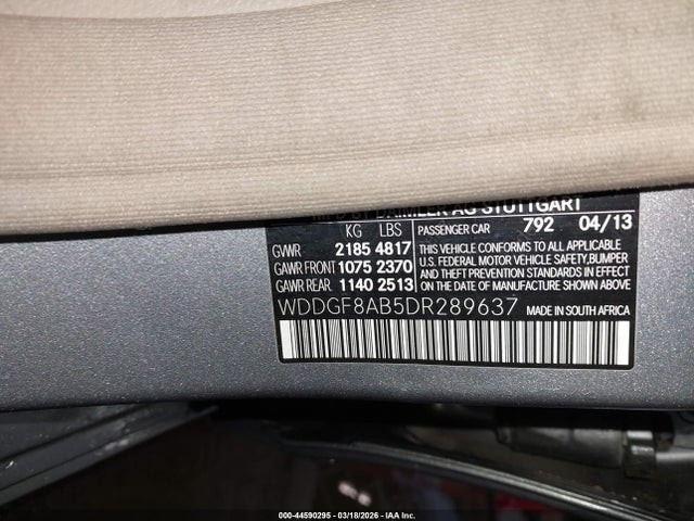 Aukcja sprzedaży 2013 Mercedes-benz C 300 Sport 4matic, vin: WDDGF8AB5DR289637, numer aukcji: 44590295