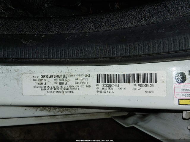 Aukcja sprzedaży 2014 Chrysler 200 Limited, vin: 1C3CCBCG0EN134613, numer aukcji: 44590396