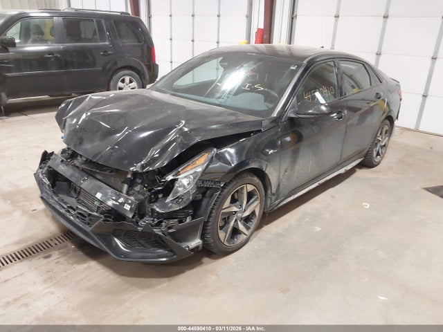 2023 Hyundai Elantra N Line მანქანა იყიდება აუქციონზე, vin: KMHLR4AF0PU554117, აუქციონის ნომერი: 44590410